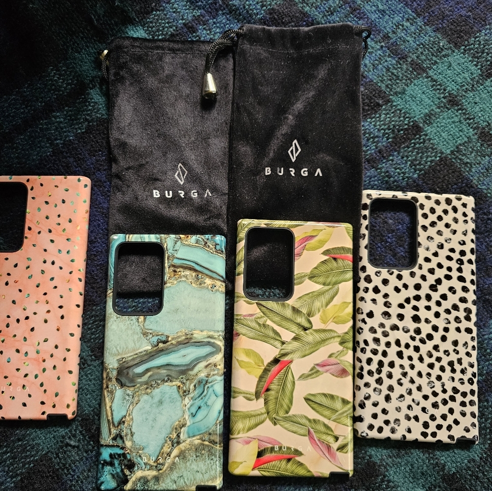 QTY 4 Burga tough phone cases for Samsung Galaxy Note 20 Ultra